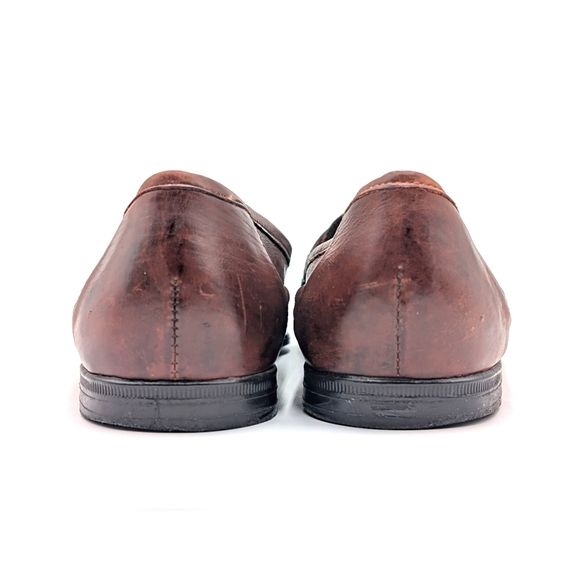 Nunn Bush Woven Leather Tassel Loafers Men's Sz 12M Brown Slip On Casual Preppy - Picture 12 of 17